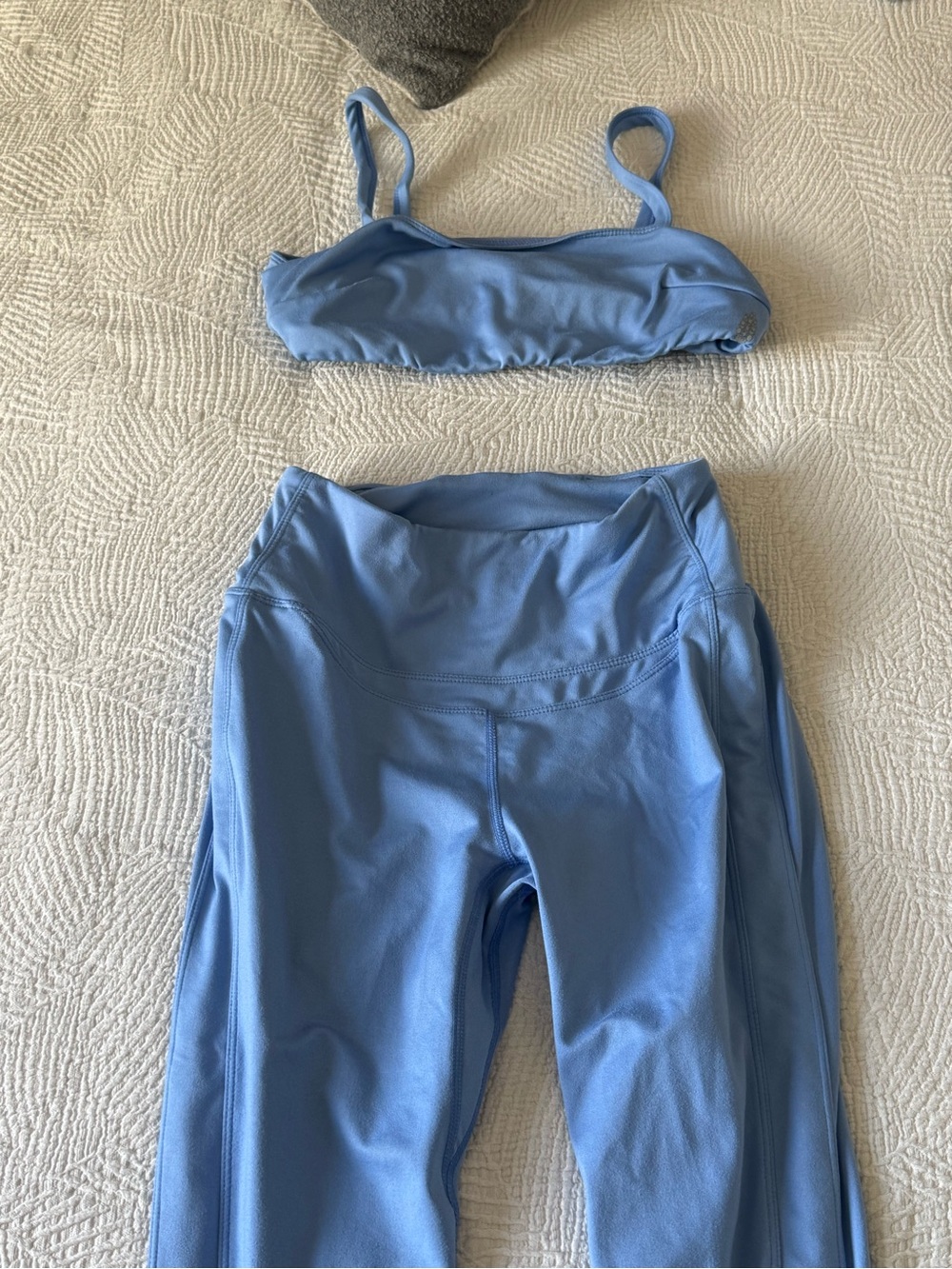Free People Light Blue High-Rise Leggings